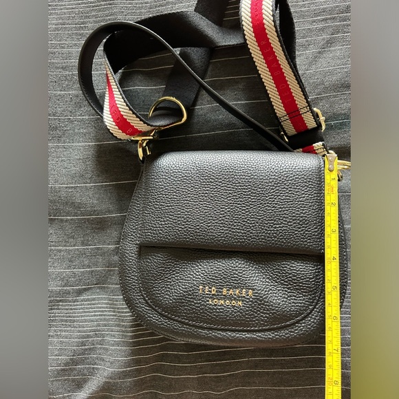 BRAND NEW Ted Baker Women's Amali Branded Webbing Strap Cross Body Bag - Black - Picture 13 of 15